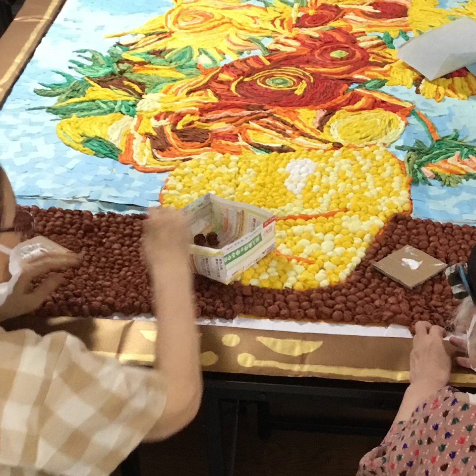 ひまわり作成中